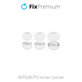 FixPremium - Vymeniteľné Gumičky pre AirPods Pro - Set 3ks (L, S, XS), biela