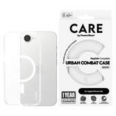 Puzdro Urban Combat s MagSafe pre iPhone 17e/16e, Biela, CARE