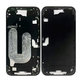 Apple iPhone 16 - Stredný Rám + Tlačidlá Zapínania + Hlasitosti (Black)