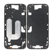 Apple iPhone 16 - Stredný Rám + Tlačidlá Zapínania + Hlasitosti (Black)