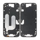 Apple iPhone 16 - Stredný Rám + Tlačidlá Zapínania + Hlasitosti (Black)