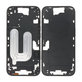 Apple iPhone 16 - Stredný Rám + Tlačidlá Zapínania + Hlasitosti (Black)