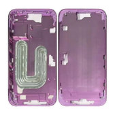 Apple iPhone 16 - Stredný Rám + Tlačidlá Zapínania + Hlasitosti (Pink)
