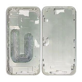Apple iPhone 16 - Stredný Rám + Tlačidlá Zapínania + Hlasitosti (White)