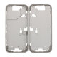Apple iPhone 16 Pro - Stredný Rám + Tlačidlá Zapínania + Hlasitosti (White Titanium)