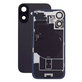 Apple iPhone 16 Plus - Sklo Zadného Housingu + Sklíčko Kamery + Kovový Pliešok + Magsafe Magnet + Flex Kábel (Black)