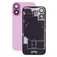 Apple iPhone 16 Plus - Sklo Zadného Housingu + Sklíčko Kamery + Kovový Pliešok + Magsafe Magnet (Pink)