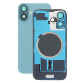 Apple iPhone 16 Plus - Sklo Zadného Housingu + Sklíčko Kamery + Kovový Pliešok + Magsafe Magnet (Teal)