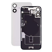 Apple iPhone 16 Plus - Sklo Zadného Housingu + Sklíčko Kamery + Kovový Pliešok + Magsafe Magnet (White)