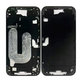 Apple iPhone 16 Plus - Stredný Rám + Tlačidlá Zapínania + Hlasitosti (Black)
