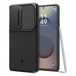 Spigen - Puzdro Optik Armor pre Samsung Galaxy S25 Ultra, čierna