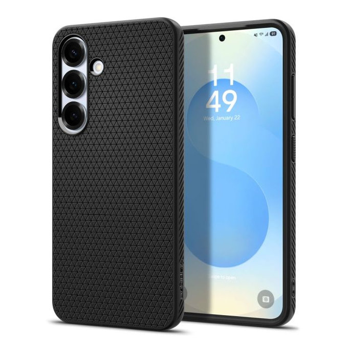 Spigen - Puzdro Liquid Air pre Samsung Galaxy S25, Matte Black