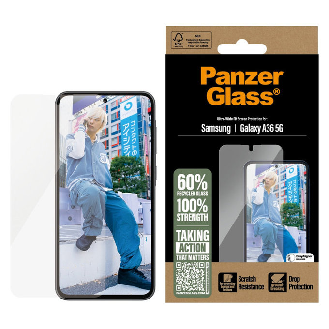 Tvrdené sklo UWF pre Samsung A36 5G, Transparentná, PanzerGlass