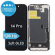 Displej Soft OLED 120Hz pre iPhone 14 Pro, Dotykové sklo s rámom, FixPremium