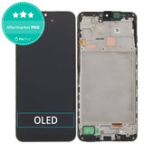 Samsung Galaxy A16 5G - LCD Displej + Dotykové Sklo + Rám (Blue Black) OLED