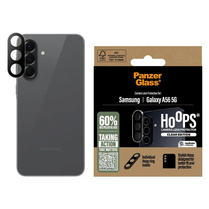 Ochranný kryt objektívu Hoops pre Samsung A56 5G, Číra, PanzerGlass