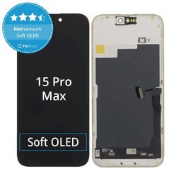 Apple iPhone 15 Pro Max - LCD Displej + Dotykové Sklo + Rám Soft OLED FixPremium JCID