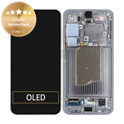 Samsung Galaxy S25 - LCD Displej + Dotykové Sklo + Rám (Silver Shadow) - GH82-36329A Genuine Service Pack