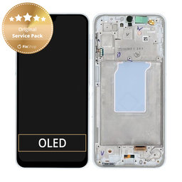 Samsung Galaxy A26 A266E - LCD Displej + Dotykové Sklo + Rám (White) - GH82-37049B Genuine Service Pack