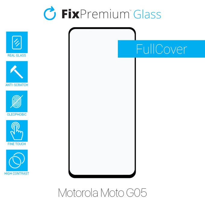 FixPremium FullCover Glass - Tvrdené Sklo pre Motorola Moto G05