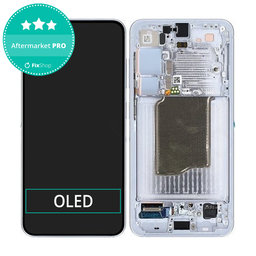 Samsung Galaxy S25 - LCD Displej + Dotykové Sklo + Rám (Icyblue) OLED