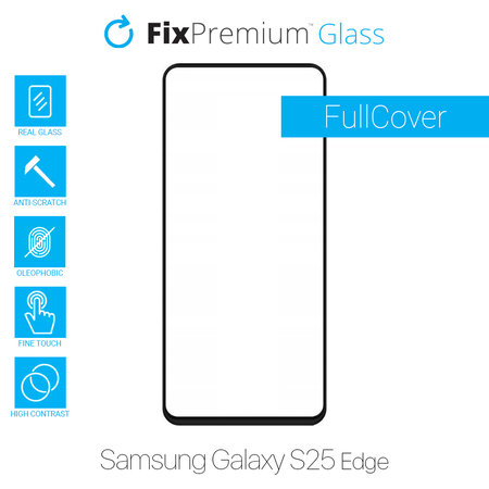 FixPremium FullCover Glass - Tvrdené Sklo pre Samsung Galaxy S25 Edge