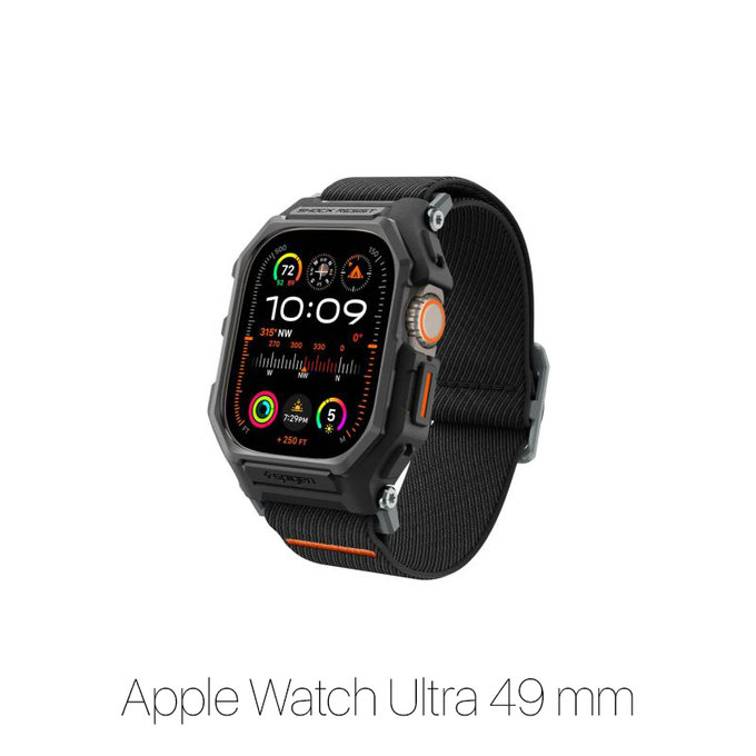 Spigen - Remienok Lite Fit "Pro" pre Apple Watch Ultra (49mm), Matte Black