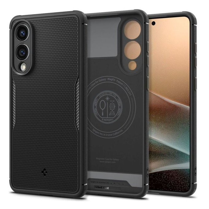 Spigen - Puzdro Core Armor s MagSafe pre Samsung Galaxy S25 Edge, Matte Black