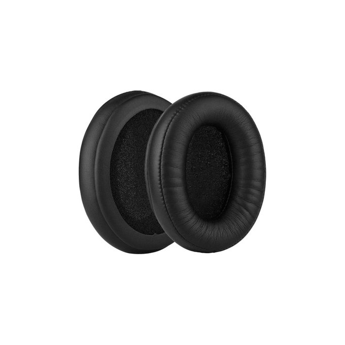 Náhradné Náušníky pre Kingston HyperX Cloud Alpha, Pamäťová pena + PU Koža, Čierne, 1 pár