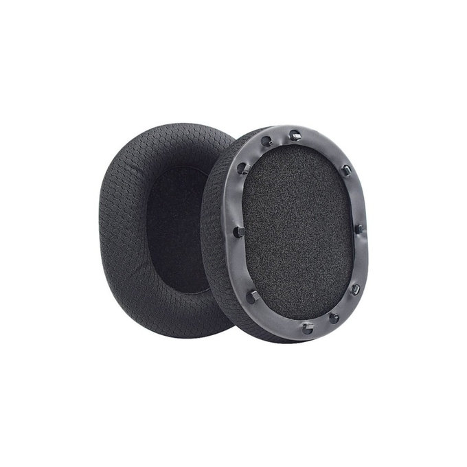 Náhradné Náušníky pre Razer BlackShark, Pamäťová pena + Textil, Čierne, Chladivý Gél, 1 pár