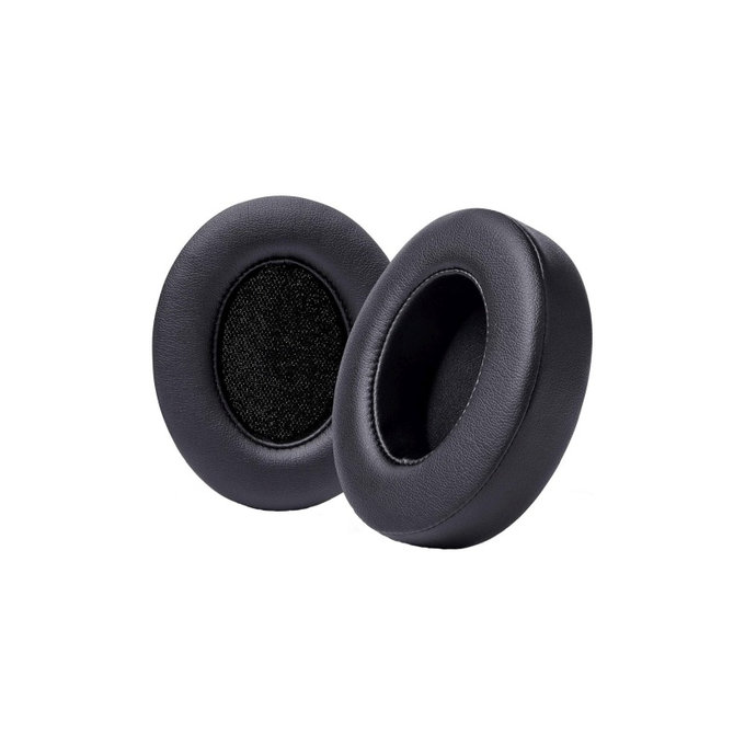 Náhradné Náušníky pre Beats Studio 2, 3, Pamäťová pena + PU Koža, Čierne, 1 pár