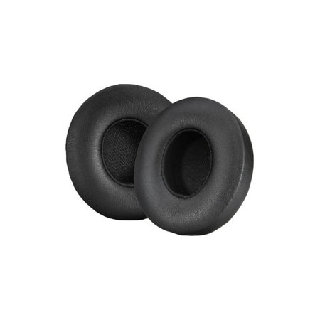 Náhradné Náušníky pre Beats Solo 4, Pamäťová pena + PU Koža, Čierne, 1 pár