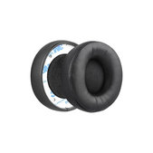 Náhradné Náušníky pre Beats Solo Pro, Wireless, Pamäťová pena + PU Koža, Čierne, 1 pár