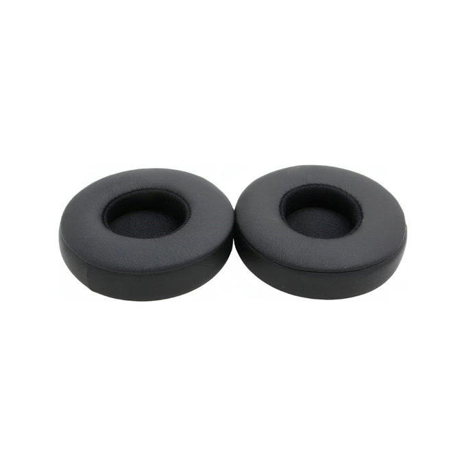 Náhradné Náušníky pre Beats EP, Pamäťová pena + PU Koža, Čierne, 1 pár