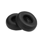 Náhradné Náušníky pre Beats Pro, Pamäťová pena + PU Koža, Čierne, 1 pár