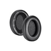 Náhradné Náušníky pre Sony WH-XB910N, Pamäťová pena + PU Koža, Čierne, 1 pár