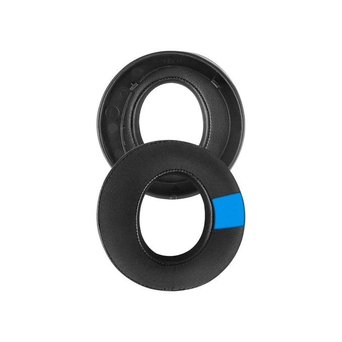 Náhradné Náušníky pre Sony Playstation 5 Pulse 3D PS5, Pamäťová pena + PU Koža, Čierne, Chladivý Gél, 1 pár
