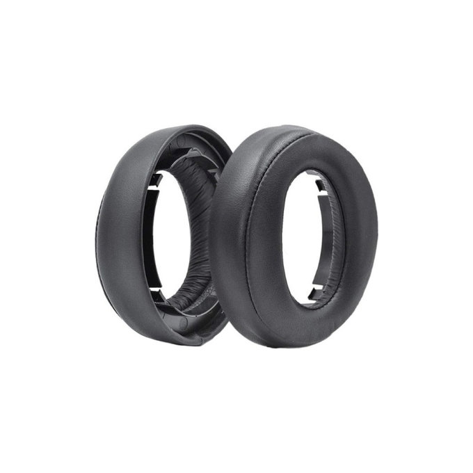 Náhradné Náušníky pre Sony Playstation Platinum, Pamäťová pena + PU Koža, Čierne, 1 pár