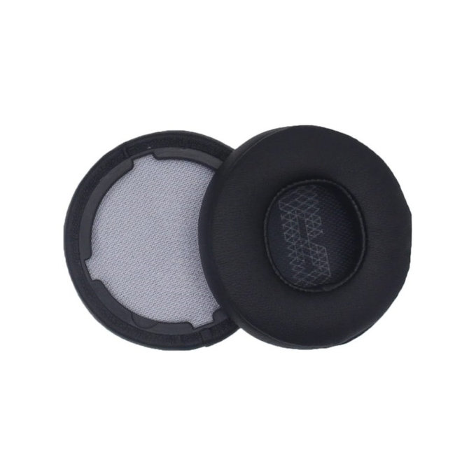Náhradné Náušníky pre JBL Live 400BT, 460NC, Pamäťová pena + PU Koža, Čierne, 1 pár