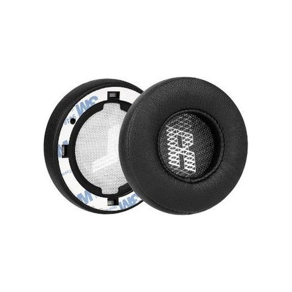 Náhradné Náušníky pre JBL E35, E45BT, Pamäťová pena + PU Koža, Čierne, 1 pár