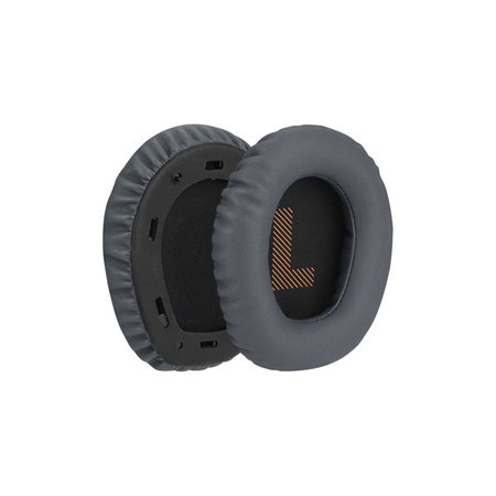 Náhradné Náušníky pre JBL Quantum 100, Pamäťová pena + PU Koža, Tmavá Sivá, 1 pár