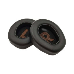 Náhradné Náušníky pre JBL Quantum 400, Pamäťová pena + PU Koža, Čierne, 1 pár