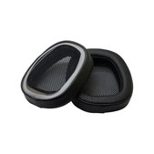 Náhradné Náušníky pre Logitech G433, Pamäťová pena + PU Koža, Čierne, 1 pár