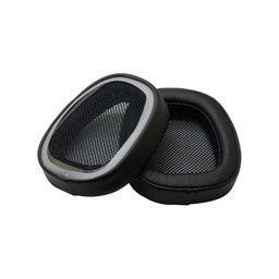 Náhradné Náušníky pre Logitech G433, Pamäťová pena + PU Koža, Čierne, 1 pár