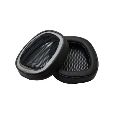 Náhradné Náušníky pre Logitech G433, Pamäťová pena + PU Koža, Čierne, 1 pár