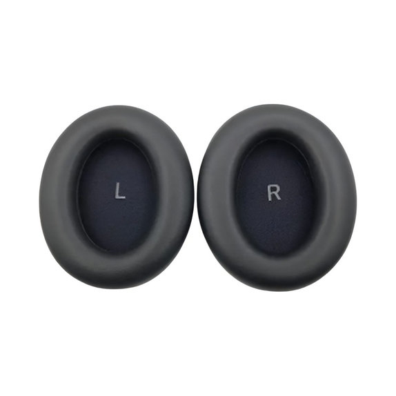 Náhradné Náušníky pre Sennheiser Momentum 4.0, Pamäťová pena + PU Koža, Čierne, 1 pár