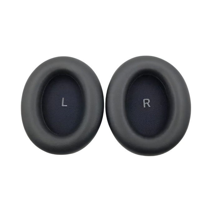 Náhradné Náušníky pre Sennheiser Momentum 4.0, Pamäťová pena + PU Koža, Čierne, 1 pár