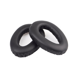 Náhradné Náušníky pre Sennheiser PXC550, Pamäťová pena + PU Koža, Čierne, 1 pár