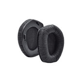 Náhradné Náušníky pre Sennheiser HDR175, RS175, Pamäťová pena + PU Koža, Čierne, 1 pár