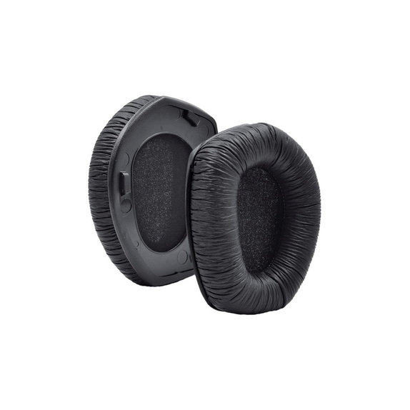 Náhradné Náušníky pre Sennheiser HDR175, RS175, Pamäťová pena + PU Koža, Čierne, 1 pár